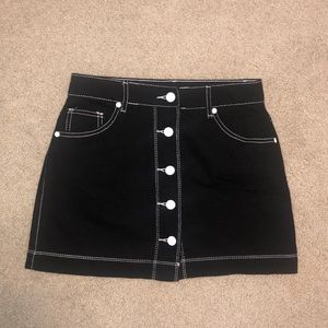 Black miniskirt